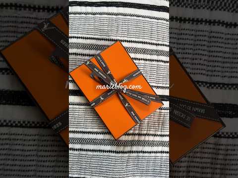 Hermes unboxing! Hermes tarmac passport cover in gris Pantin color! #passport #hermes #unboxing
