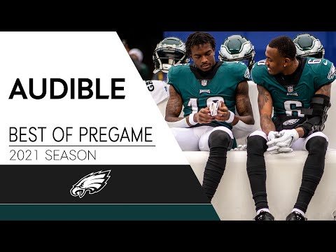 The Best Eagles Pregame Mic'd Up Moments of the 2021 Season | Eagles Audible video clip