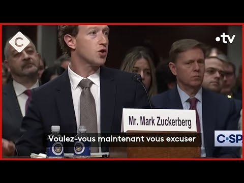 Facebook : les excuses de Mark Zuckerberg - Le 5/5 - C à Vous - 01/02/2024