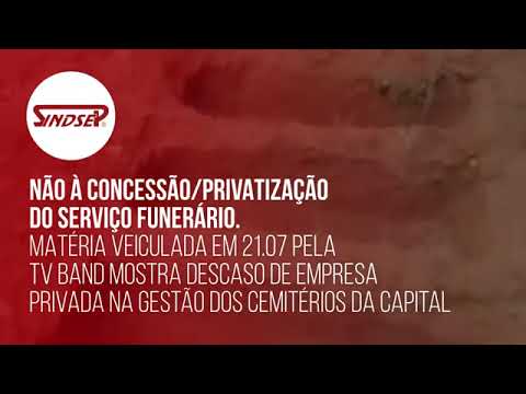 Não à concessão/privatização do serviço funerário