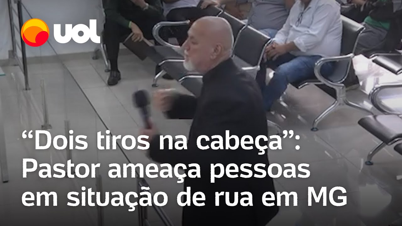 Pastor ameaça pessoas em situação de rua em MG Dois tiros na cabeça veja vídeo