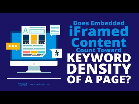 Does Embedded iFramed Content Count Toward Keyword Density Of A Page?