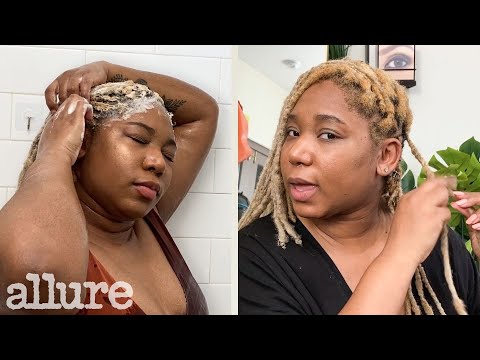 My Loc Retwisting Wash Day Routine For Color Treated Hair | Allure