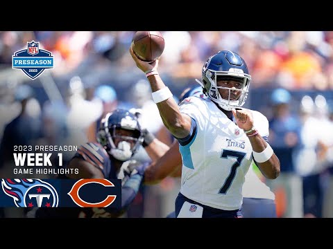 Tennessee Titans vs. Chicago Bears | Preseason Week 1 Highlights video clip