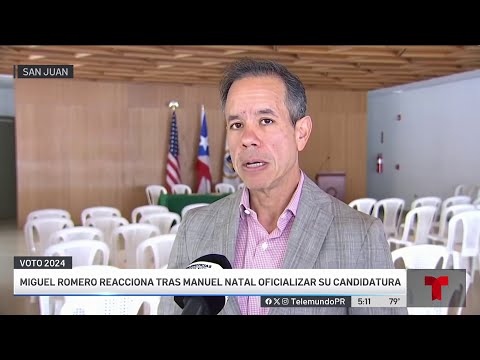 Miguel Romero reacciona a candidatura de Manuel Natal