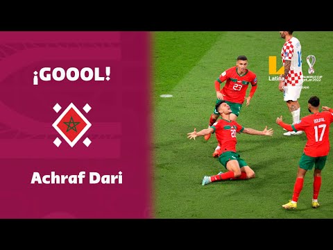 ¡HAY PARTIDO! Achraf Dari anotó el empate y pone el 1-1 a favor de Marruecos ante Croacia