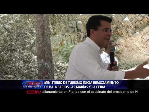 Ministerio de Turismo inicia remozamiento de balnearios Las Marías y La Ceiba