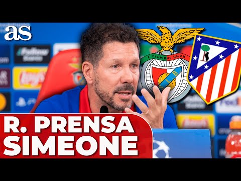 SIMEONE | RUEDA PRENSA completa BENFICA - ATLÉTICO hoy y RESPUESTAS del REAL MADRID