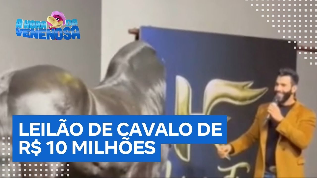 Gusttavo Lima faz leilão para cavalo de raça que vale R$ 10 milhões