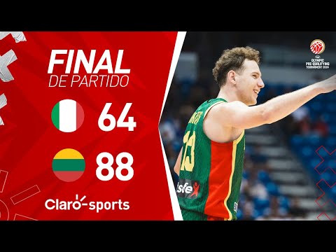 Italia 64-88 Lituania | Resumen final | Preolímpico de Básquetbol | San Juan 2024