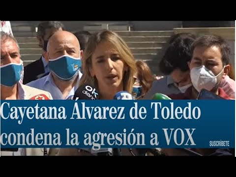 Cayetana Álvarez de Toledo condeno las agresiones a miembros de VOX en Sestao