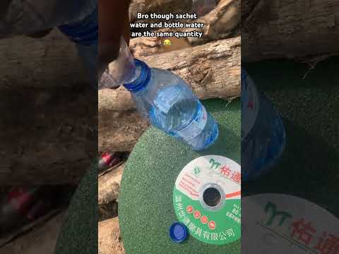 Difference between sachet water and bottle water 😂. #viral #funny #comdeymemes #trending #shorts