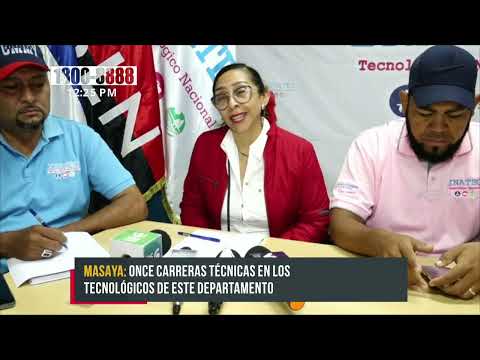 Masaya: Presentan oferta de Educación Técnica para el II Semestre - Nicaragua