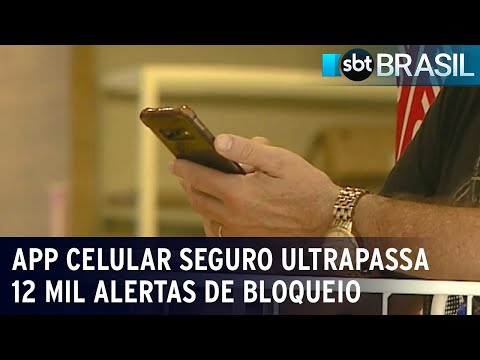 Aplicativo Celular Seguro já conta com mais de 1 milhão de cadastros | SBT Brasil (19/01/24)