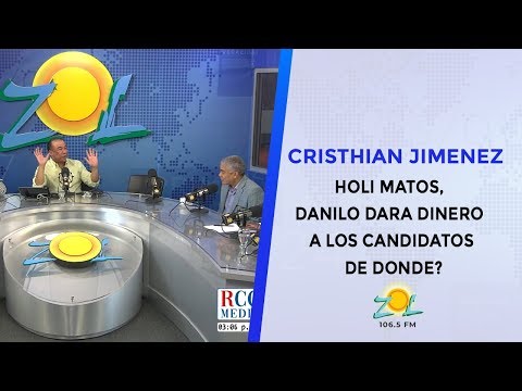 Cristhian Jimenez, Holi Matos de donde Danilo le dará dinero a los candidatos