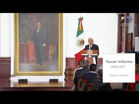 Desde Palacio Nacional, López Obrador presumió logros durante su Tercer Informe de Gobierno.