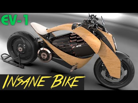 Electric Motorcycle Made From Wood - Newron Motors EV-1