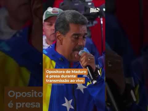 Opositora de Maduro é presa durante transmissão ao vivo #shorts