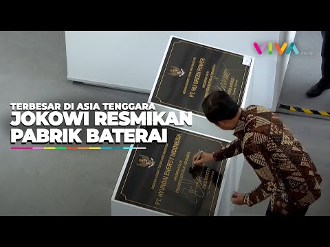 Jokowi Resmikan Pabrik Baterai  Listrik Pertama dan Terbesar di Asia Tenggara