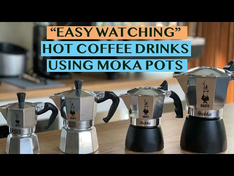 MOKA POT COMPILATION: CLASSIC, BEST-SELLING HOT DRINKS USING MOKA POTS - RELAXING TO WATCH 🍮