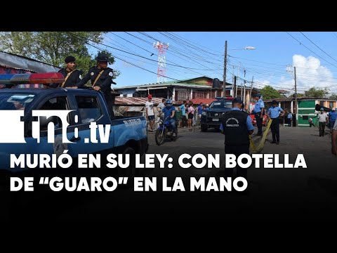 Murió en su ley en una calle de Bluefields: con la media de licor en la mano - Nicaragua
