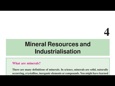 Mineral Resources and Industrialisation (part 5) |10th sst chapter 4 CGBSE | SCERT | Geography