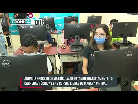 INATEC Nicaragua inició la matrícula de carreras técnicas en modalidad virtual