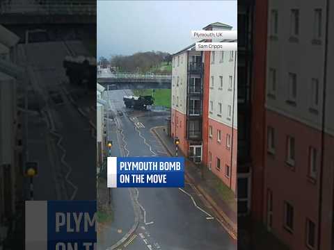 #Plymouth bomb on the move #skynews #uk #ww2