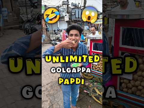 UNLIMITED GOLGAPPA PAPDI 😱🔥 #challenge #foodchallenge #ytshorts #shorts