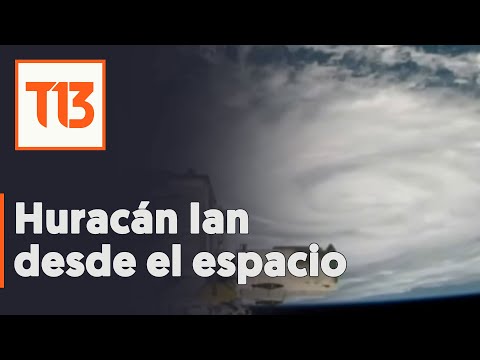 Huracán Ian visto desde la Estación Espacial Internacional