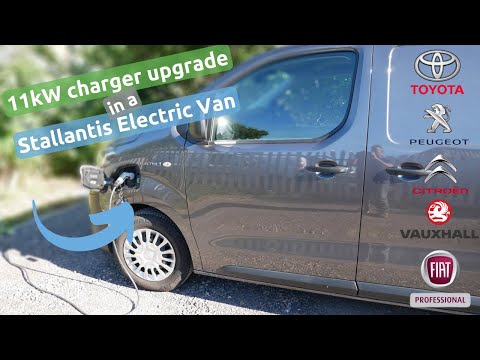 The 11kW AC charger upgrade on a Vauxhall e-Vivaro electric van (and other clone vans)
