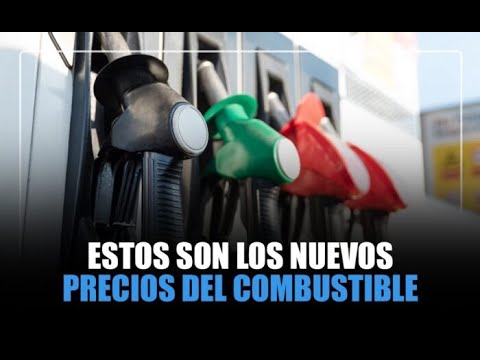 Precios de combustibles a la baja