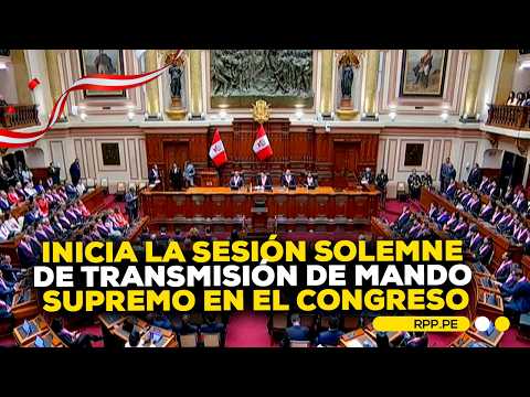 Inicia la sesión solemne de transmisión de mando supremo en el Congreso