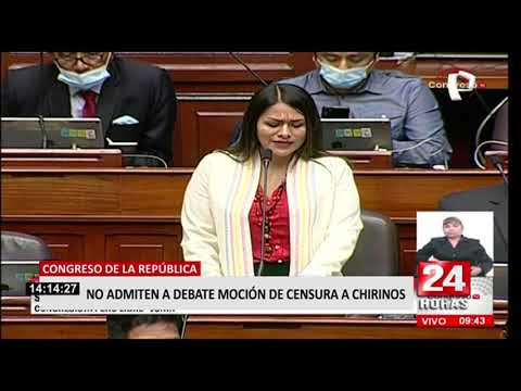 Patricia Chirinos: Congreso archivó moción de censura en su contra por pedido de vacancia