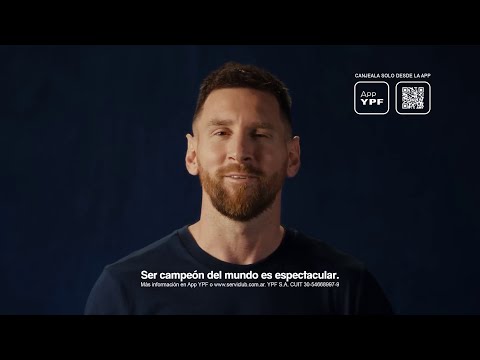 Lionel Messi en la publicidad de la nueva pelota YPF (Diciembre 2023)