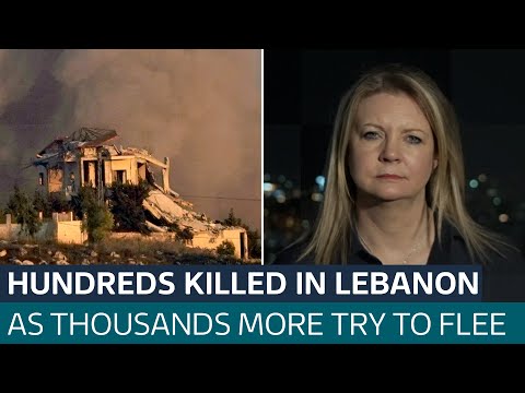 Hundreds dead and thousands flee after deadly Israeli strikes on Lebanon | ITV News