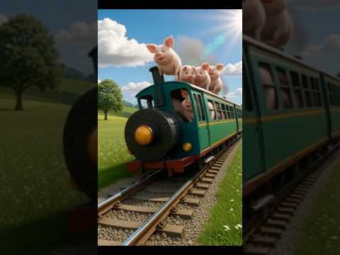 😂 “Has Has Ke Gir Jaoge! Pig Aur Train Ki Masti”