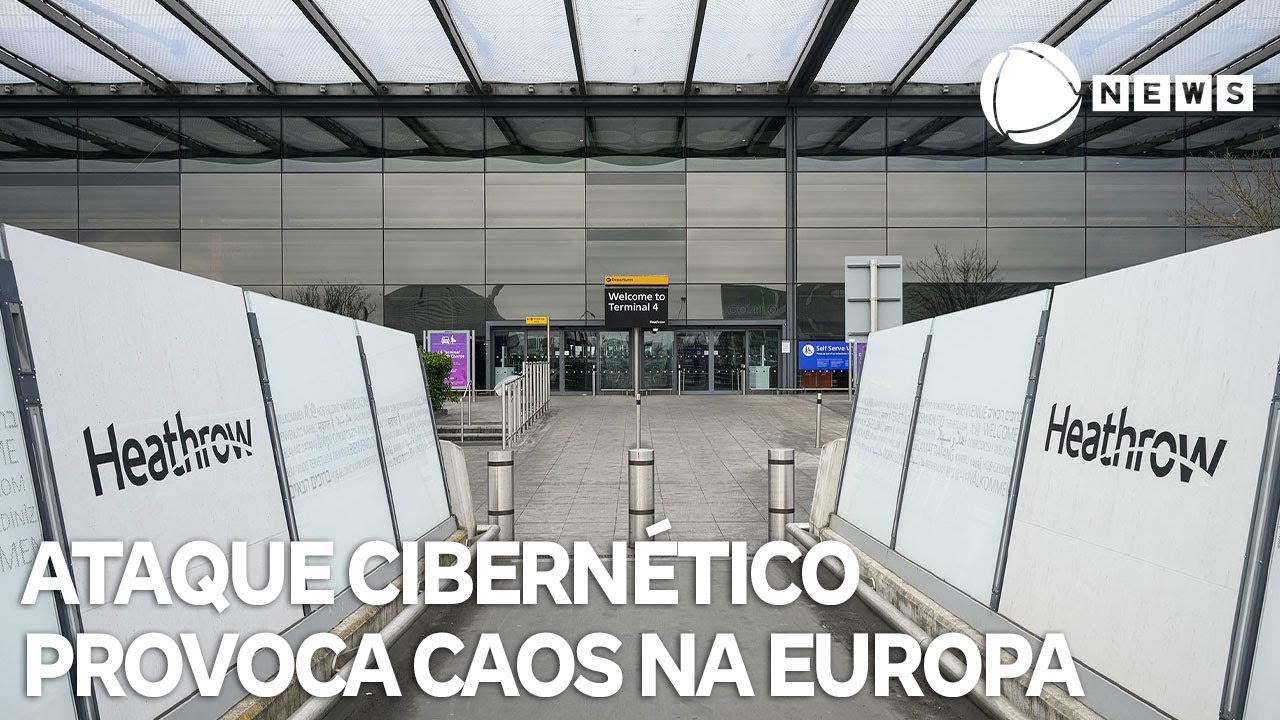 Ataque cibernético provoca caos em aeroportos europeus