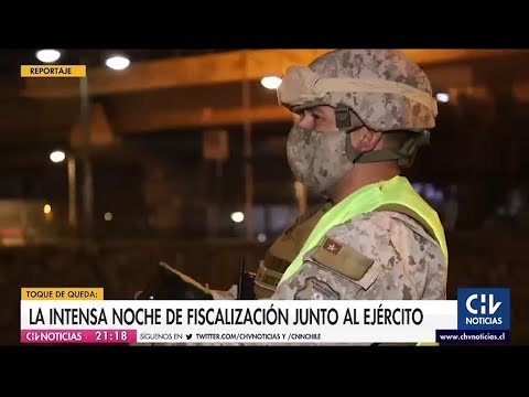 Reportaje CHV / Personal del Ejército realizan fiscalizaciones en las calles de la capital