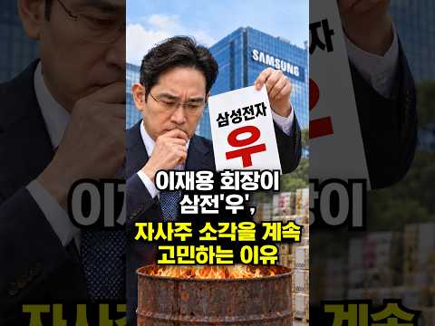 이재용 회장이 삼전'우', 자사주 소각을 계속 <strong>고민하는</strong> 이유