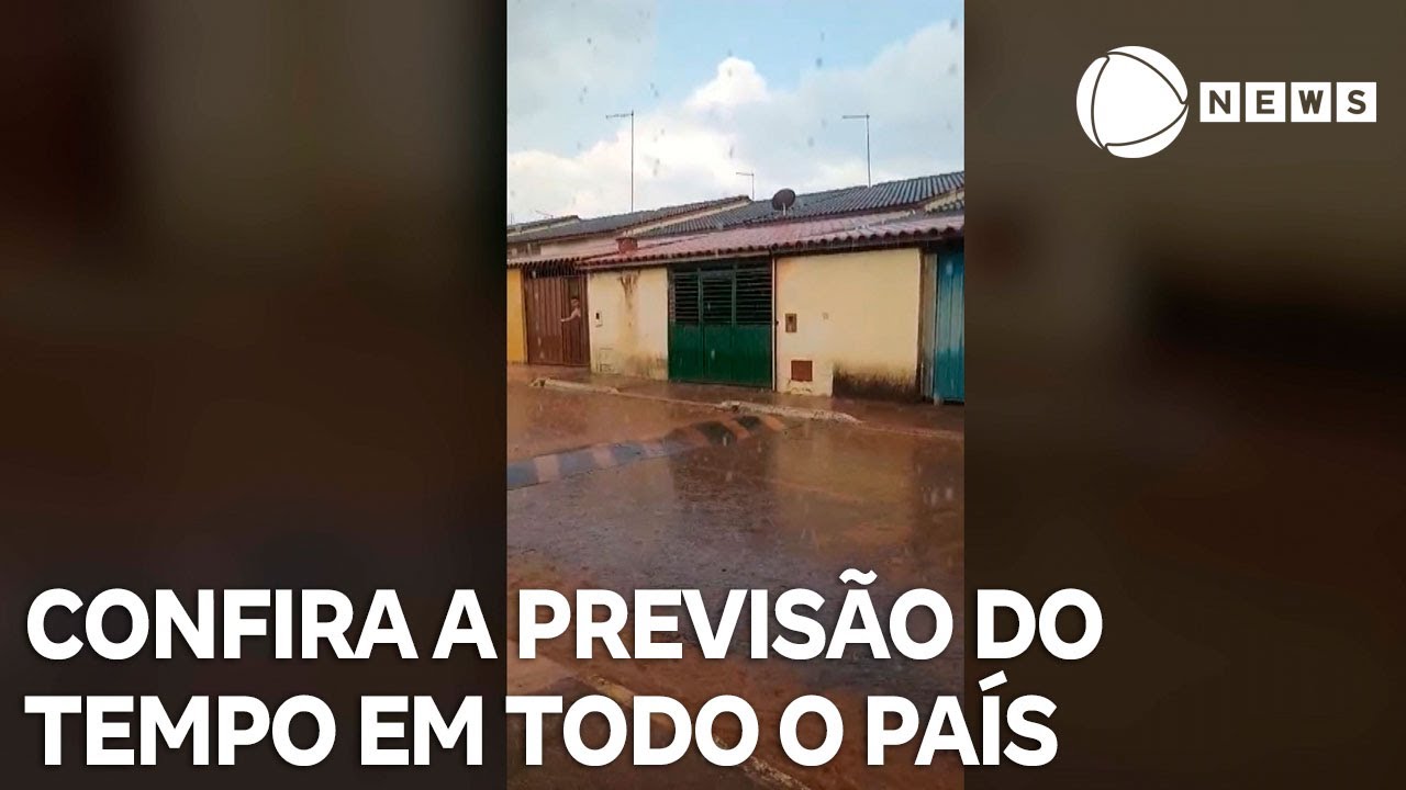 Confira como fica o tempo em todo o país