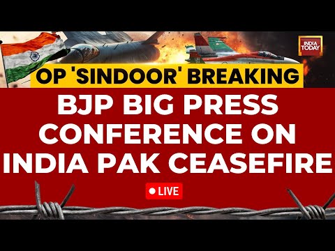 On India-Pakistan Ceasefire Press Conference LIVE: BJP Gives Details Of Security Ops Impact