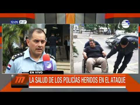 Policías heridos fueron trasladados hasta Asunción
