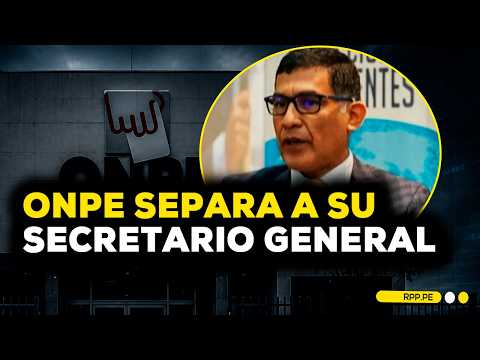 ONPE separa a secretario tras denuncia de manipulación de equipos en pleno proceso electoral