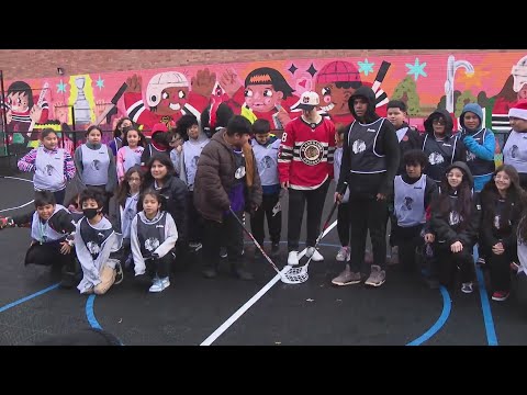 Little Village Boys & Girls Club gets upgraded playground thanks to Chicago Blackhawks, NHL - WGN Ne