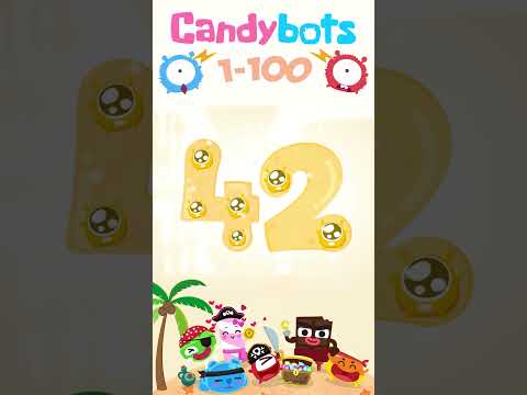 CandyBots 123 Numbers - Number 42 | CandyBots Games
