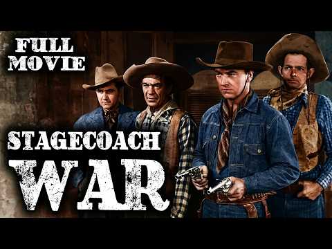 STAGECOACH WAR | William Boyd | Full Western Movie | English | Wild West | Free Movie