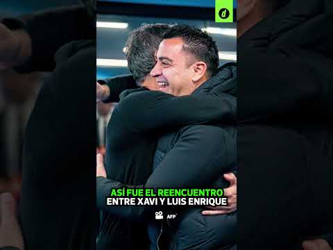 REENCUENTRO entre XAVI HERNÁNDEZ y LUIS ENRIQUE en la previa del PSG vs BARCELONA | Depor