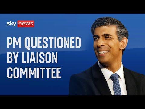 Watch live: Prime Minster Rishi Sunak is questioned by the liaison committee