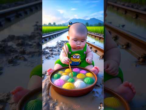 ❤️ Evolution of Baby: Train Attack on Baby for Food Eating #cat #cute #love #shorts BabyLos 105